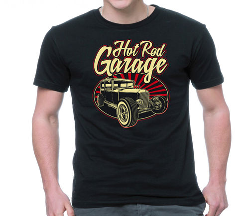 Tee shirt Hot rod garage,